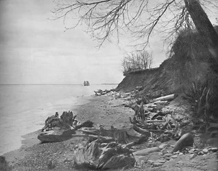 ミシガン湖の海岸に向かう、c1897。