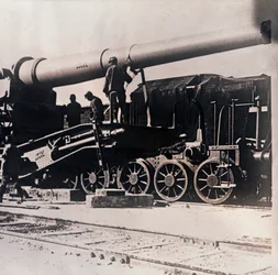 列車の重砲、c1914-c1918