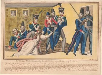 1832年に子供たちをロシアに輸送している間のポーランドの母親の英雄的行動