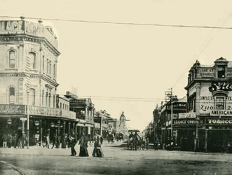 Hindley Street、アデレード、1901年。