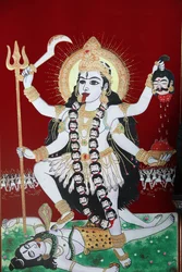 ヒンドゥー教の女神「カリ」（ネパール・カトマンズ