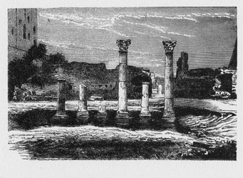 古代ローマの歴史。1872年のローマのエングレービング