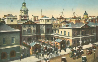 ホースガード、ホワイトホール、ロンドン、c1910。