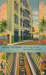 ホテルビクトリア：Calle 35 No.43-140、バランキージャ、コロンビア、c1940s