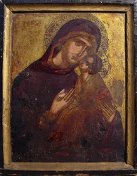 聖母子のイコン、c. 1500。