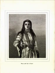 イラストは、Jerichau-Baumann, Elisabeth著、Forlagsbureauet発行のBrogede rejsebilleder（1881年、コペンハーゲン）より引用。