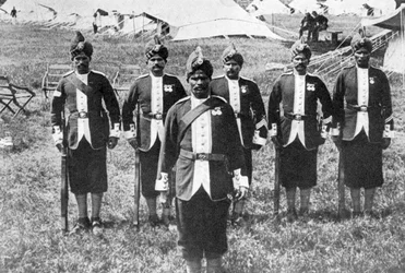 第一次世界大戦、1914-1918、c1920、前線のインド軍