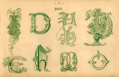 イニシャル、1862