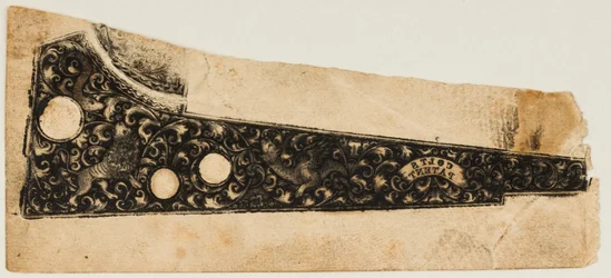 1854年頃のコルト・リボルバーのインクインプレッション・プル。