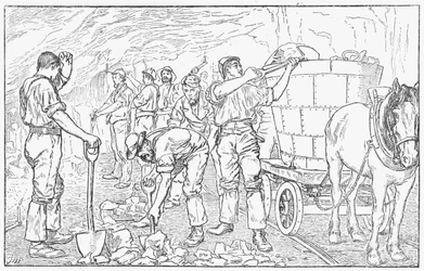 チェシャー塩鉱山の内部、1889年