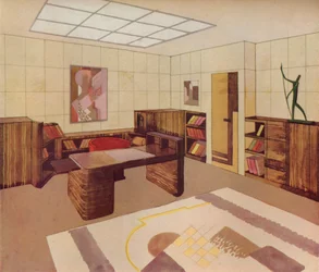 DIM装飾Interieure Moderne、c1930によって設計および実行されたインテリア