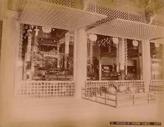 知恩院の内部、木音、c1890-1900