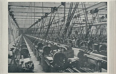 綿工場の内部、1910