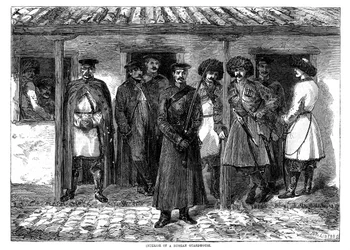ロシアの衛兵所の内部, クリミア戦争, 1855年