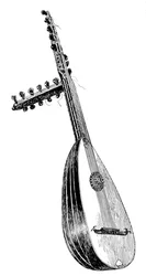 イタリアのtheorbo、16世紀、1901
