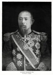 伊藤博文、初代首相、1908年