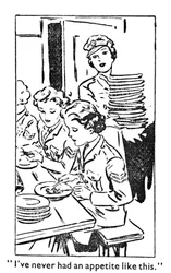 1940年のような食欲はありませんでした