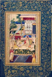 ジャーハンギールとクルラム王子とヌルジャーハン、c1624-1625