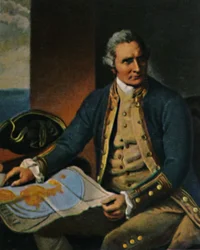 ジェームズクック1728-1779。 -ダンスによる塗装後の彫刻、1934年。