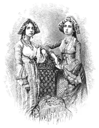 インド、高知のユダヤ人女性、1895年