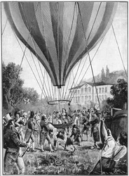 ジョセフルイゲイ-ルサック、1804年9月14日、パリから気球に上る1910