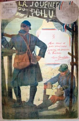 毛深い日1915年12月25日と26日、フランス第一次世界大戦のポスター、1915年