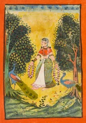 Kakubha Ragini、Ragamala のフォリオ、ca. 1630年。
