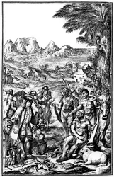 Khoikhois物々交換牛、南アフリカ、1931