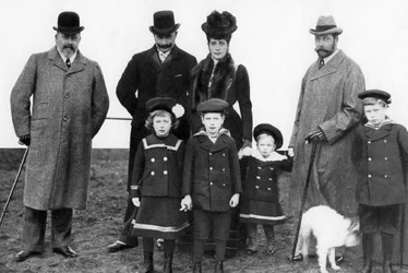 エドワード王、カイザー、アレクサンドラ女王、ジョージ王、c1903 1935