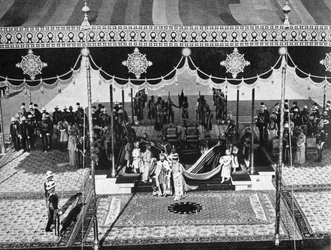ジョージ5世王1865-1936とメアリー女王1867-1953、インド、デリーダルバール、1911年1936年