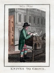 ナイフからグラインド、ホワイトホール、ロンドン、1805