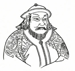 モンゴル帝国のKublai Khan 1215-1294、1912年の元王朝の創設者