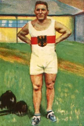 カートヘルビッヒ、ドイツの重量挙げチャンピオン、1928年。