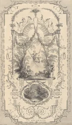 絵画と彫刻の王立アカデミーで王に贈られたアントワーヌ・ヴァトーの画家の作品. 1740年。