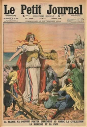 文明化の使命。『ル・プティ・ジュルナル』、1911年11月19日、1911年