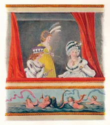 イブニングドレスの女性、1796年、1904年