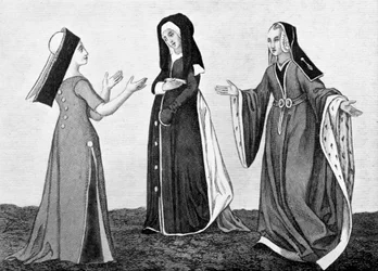 女性の衣装、16世紀初頭、1910
