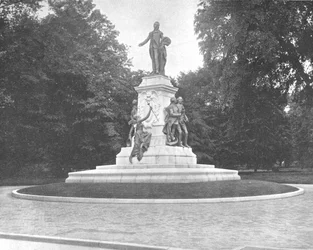 ラファイエット像、ワシントンDC、米国、c1900。