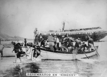 シボニーに上陸、1898年、1920年代