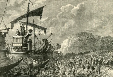 ジュリアスシーザーがイギリスに上陸、1890年。