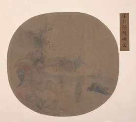 酔った将軍と従者のいる風景。