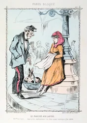 ウサギの市場、1870年から1871年