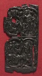 革パネル、c。 1350-1400。