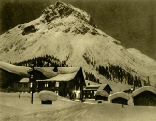 レッヒアムアールベルク夜、オーストリア、c1935。