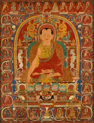 修道院長の系統の肖像画、ca。 1350。