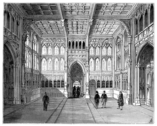 庶民院のロビー、ロンドン、1900