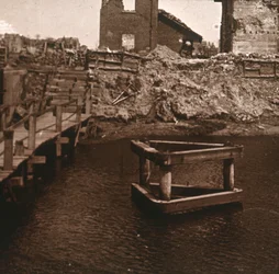 ロックキーパーの家、Nieuwpoort、フランダース、ベルギー、c1914-c1918