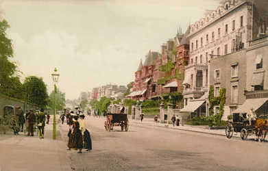 ロンドン。ベイズウォーターロード、c1900年代。