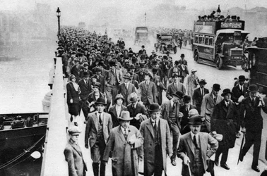 ロンドンブリッジラッシュアワー、ロンドン、1926-1927