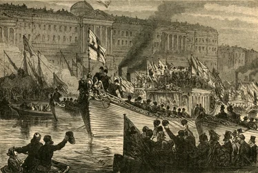 主市長水行列、1897年。